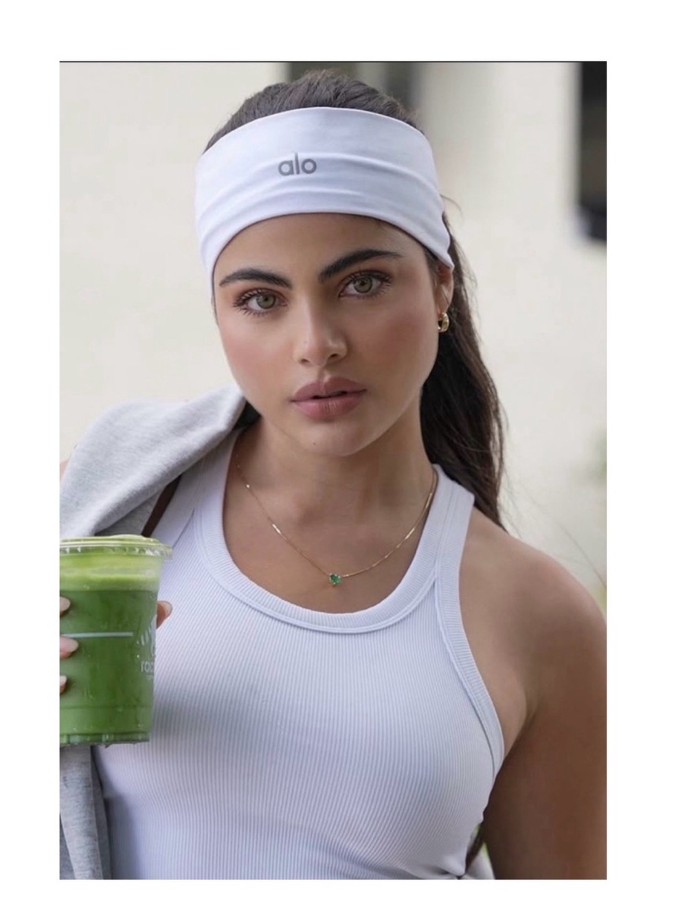Alo Yoga Performance Conquer Headband white NWT